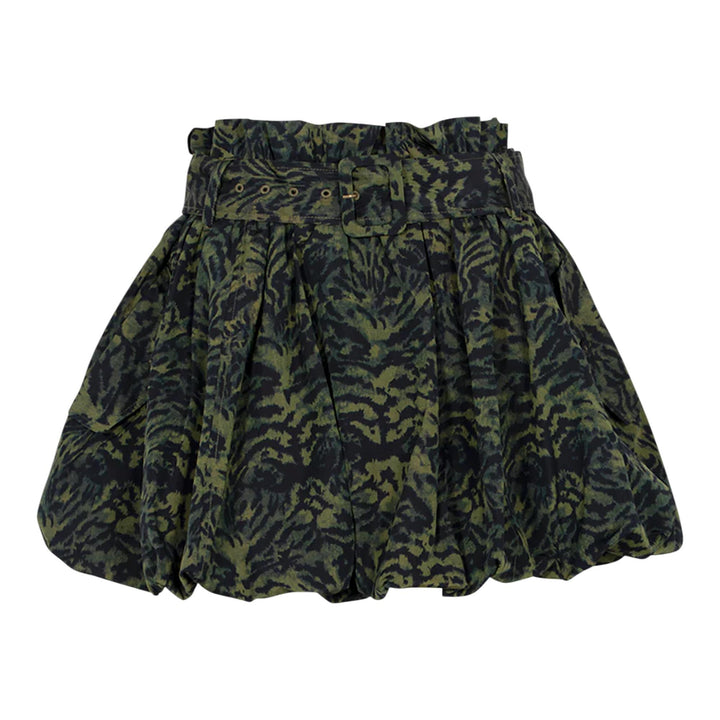 Club21 - Ulla Johnson - Penina Silk Bubble Hem Skirt - SKIRTS - Dark Green