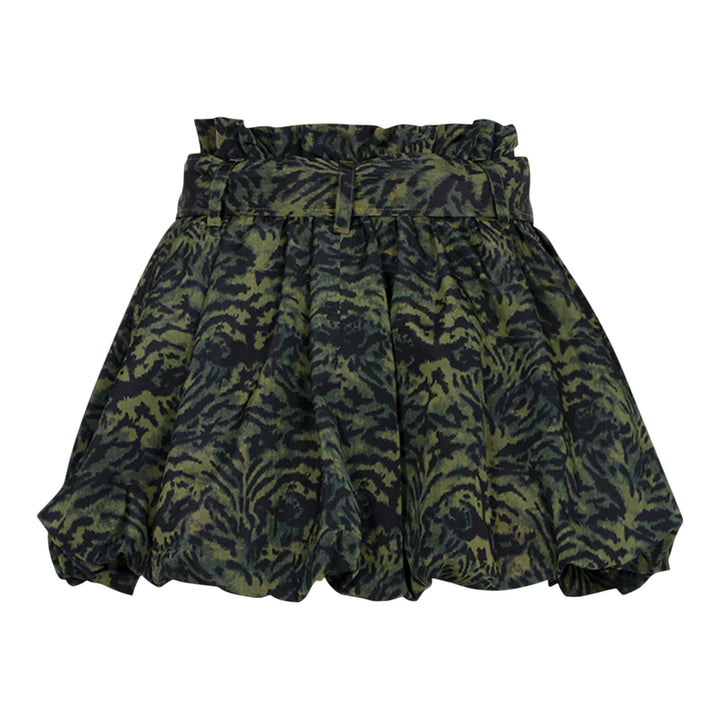 Club21 - Ulla Johnson - Penina Silk Bubble Hem Skirt - SKIRTS - Dark Green
