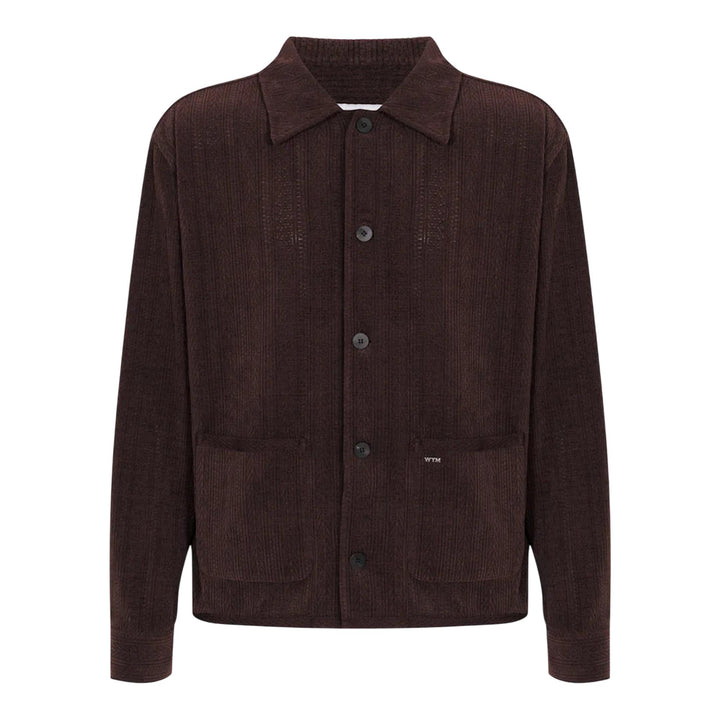 Club21 - Wooyoungmi - Textured Knit Shirdigan - BLOUSON - Brown
