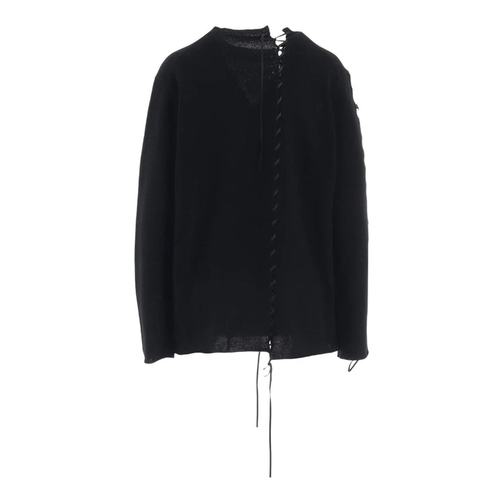 Club21 - Yohji Yamamoto - String Round Neck Top - KNIT TOPS - Black
