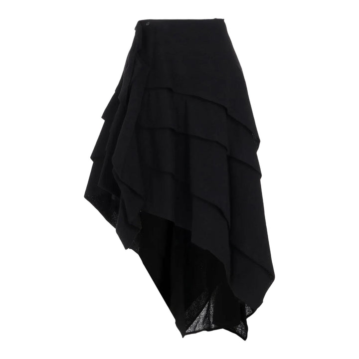 Club21 - Yohji Yamamoto - Tucked Stitch Skirt - SKIRTS - Black