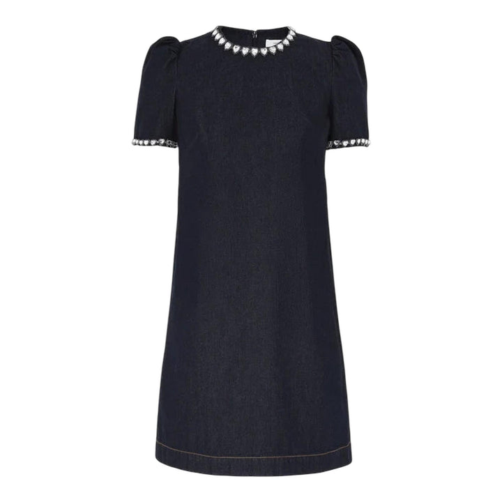 Club21 - ZIMMERMANN - Embellished Denim Dress - DRESSES - Dark Blue