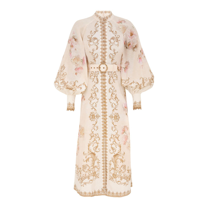 Club21 - ZIMMERMANN - Hypnotic Buttoned Midi Dress - WOVEN DRESSES - Off-White