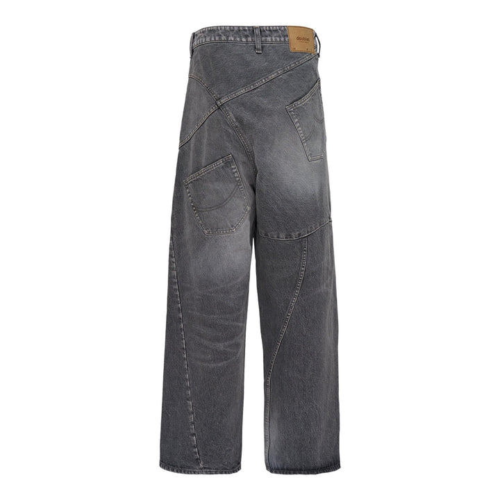 Club21 - doublet - Distorted Cutting Denim Pants - JEANS - Black