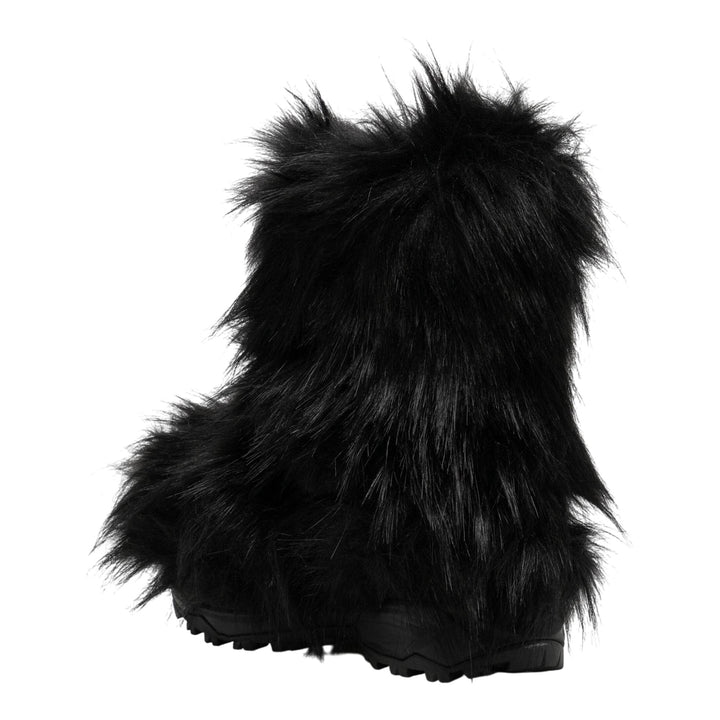 Club21 - sacai - Faux Fur Boots - BOOTS - Black