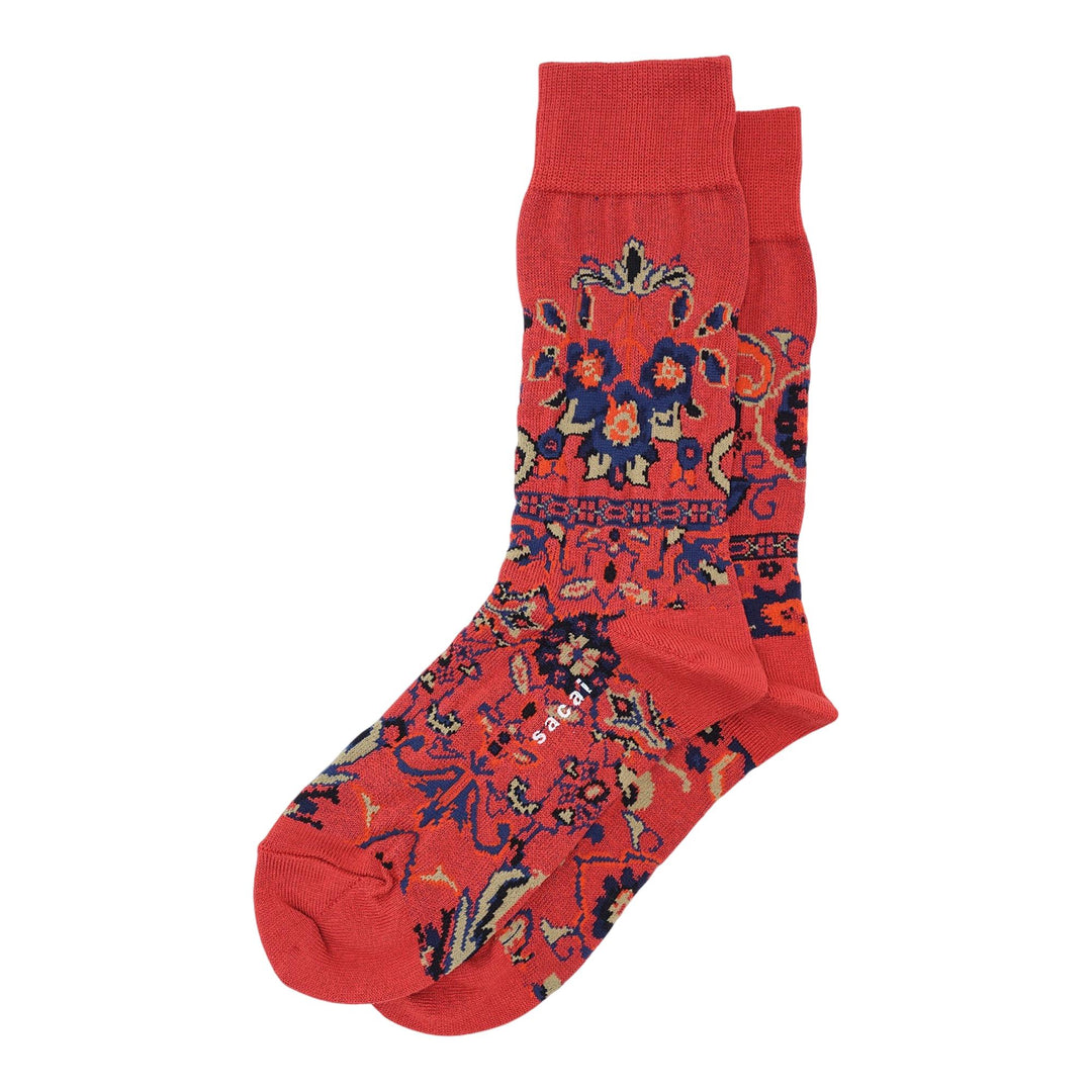 Club21 - sacai - Floral Socks - SOCKS - Red
