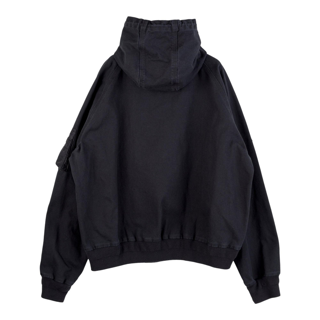 Club21 - sacai X Carhartt WIP - Carhartt WIP Washed Duck Hooded Blouson - SWEATSHIRT - Black