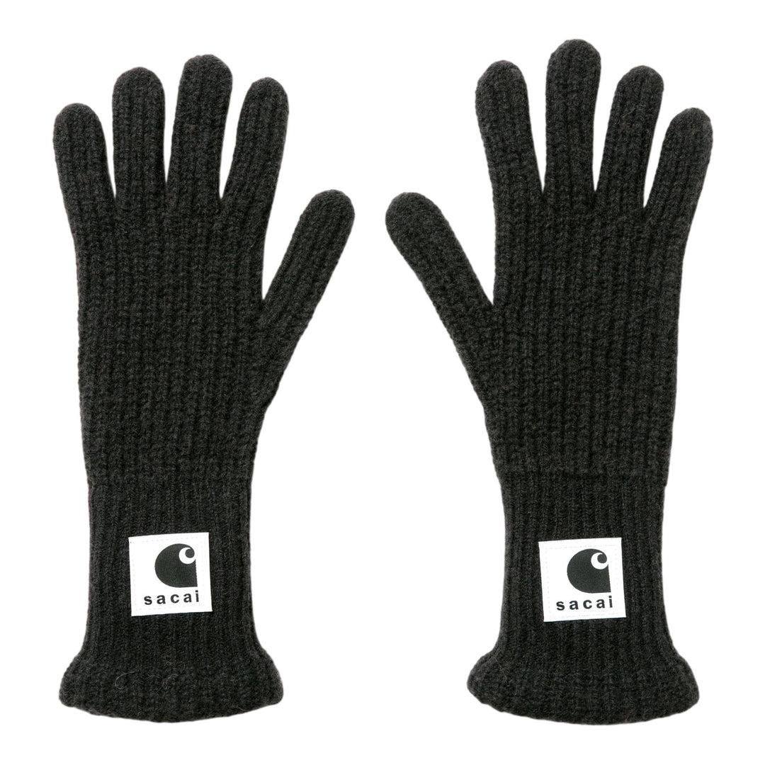 Club21 - sacai X Carhartt WIP - Carhartt WIP Wool Knit Gloves - GLOVES - Black