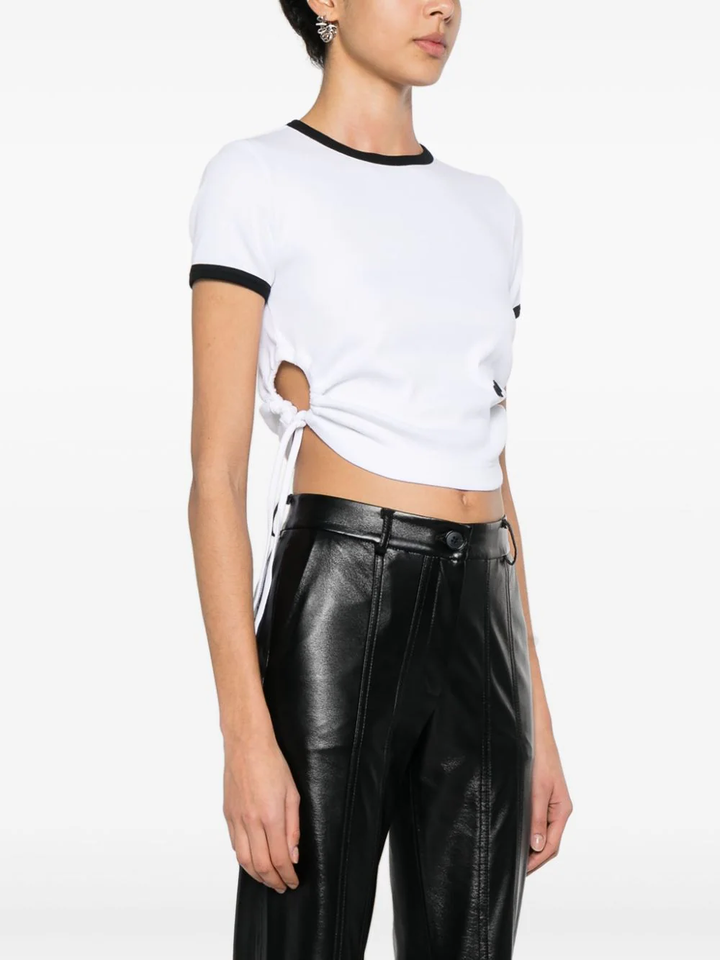 사이드 루프 골지 티셔츠