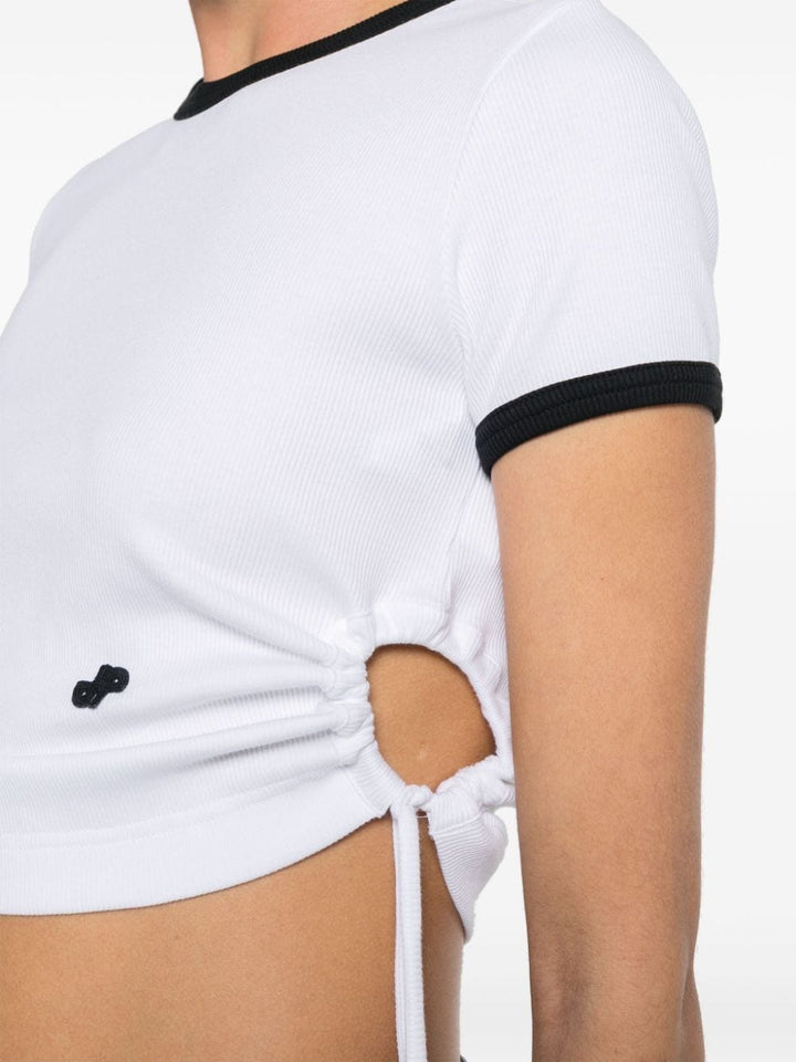 사이드 루프 골지 티셔츠