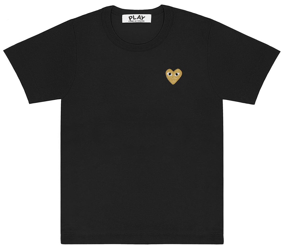 Comme des Garcons Play Gold Emblem Tee Men Black 1