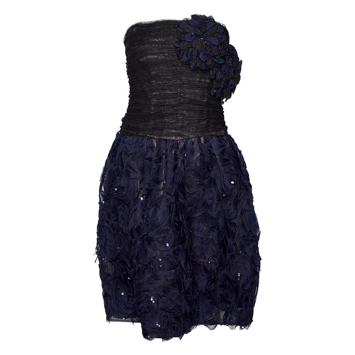 Aspirin Dot & Navy Organza Dress