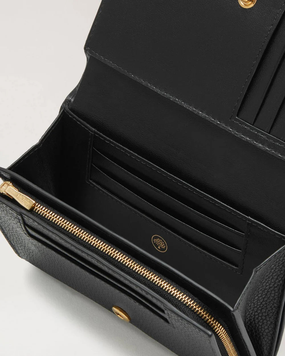 Medium Continental French Purseblack Small Classic Grain