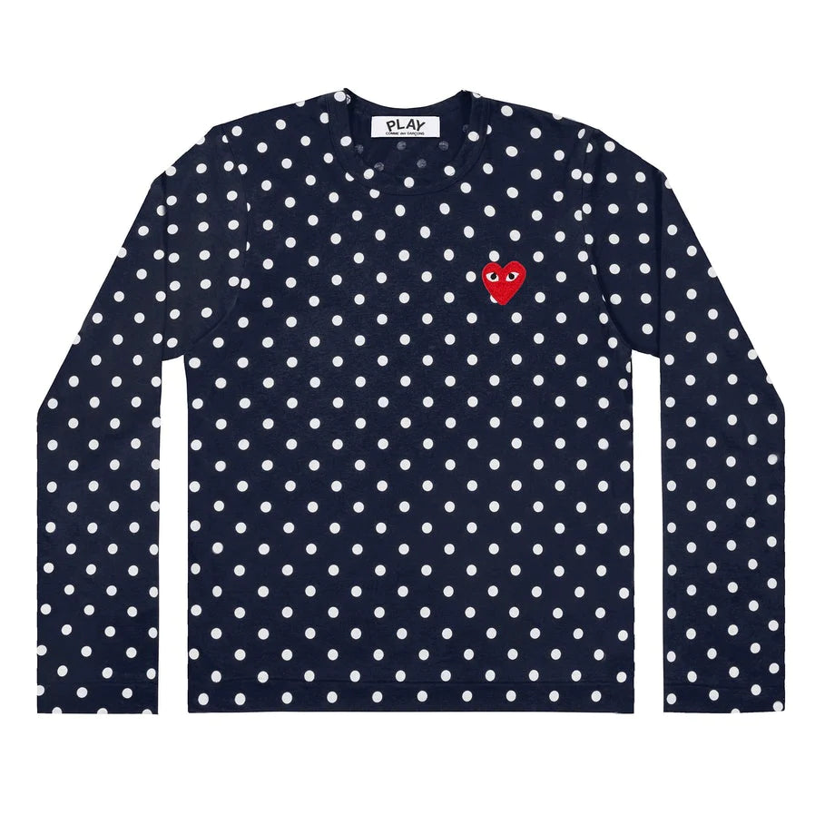 Red Emblem Polka Dots Tee Women