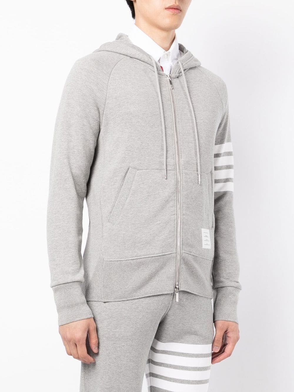 Classic Loopback 4-Bar Zip Hoodie