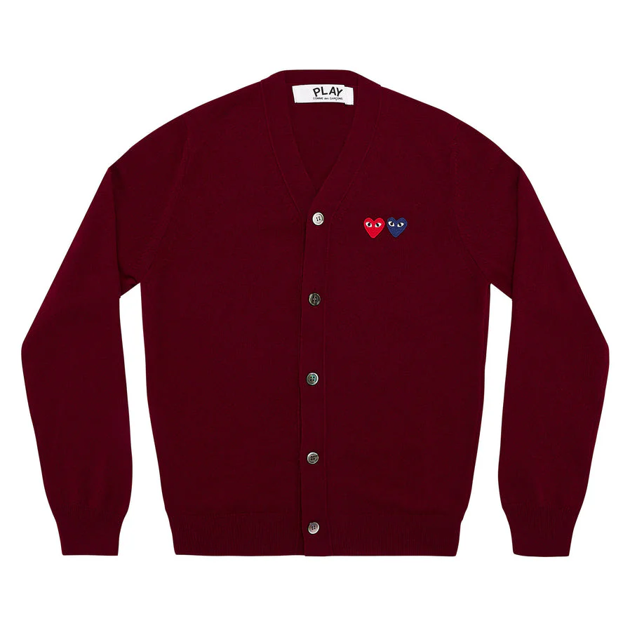 Red And Blue Heart Cardigan