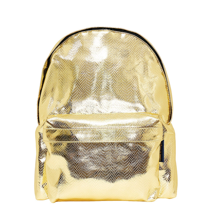 Mock Snake Embossed Backpack