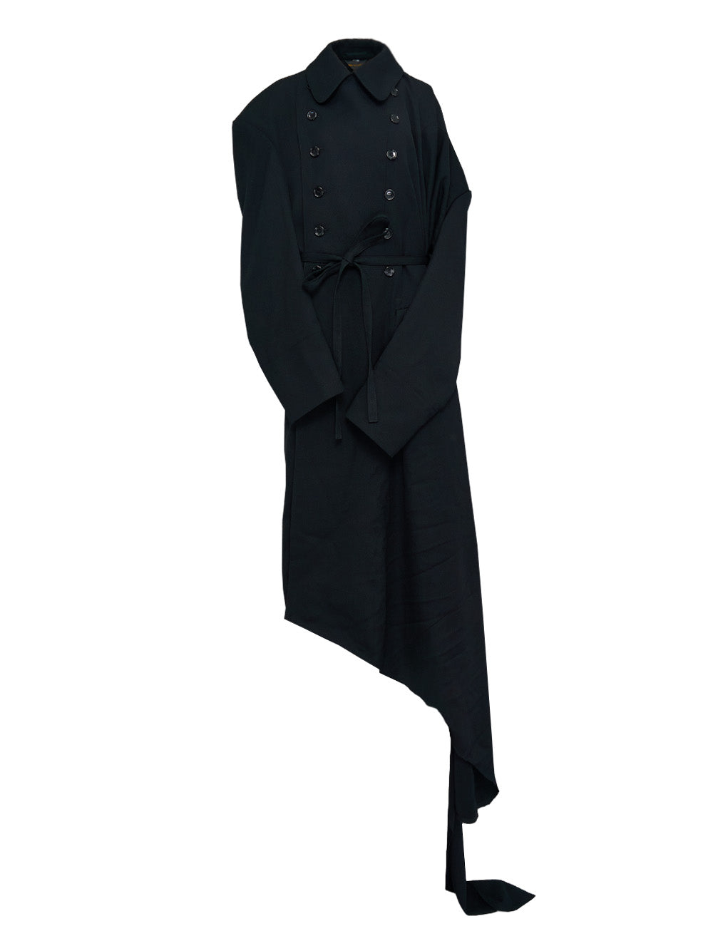 Long Fabric Folded Coat