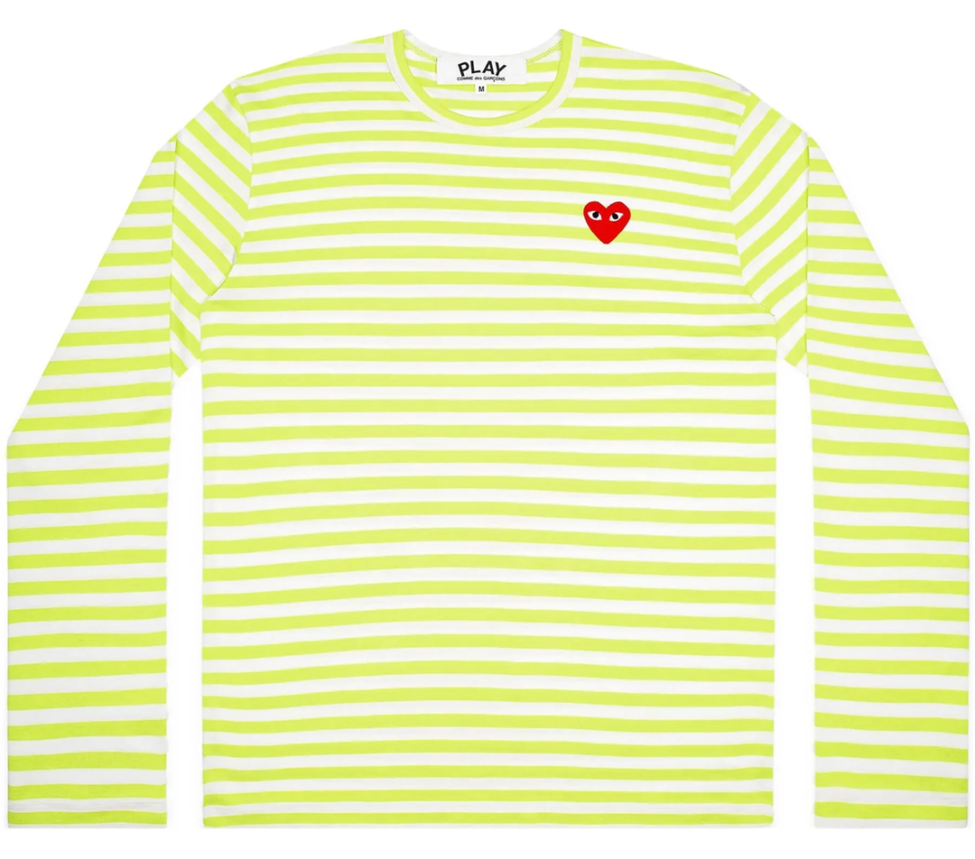 Red Emblem With Fluo Stripes Tee