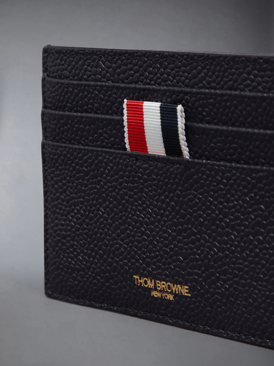 Pebble Grain Note Compartment Card Holder