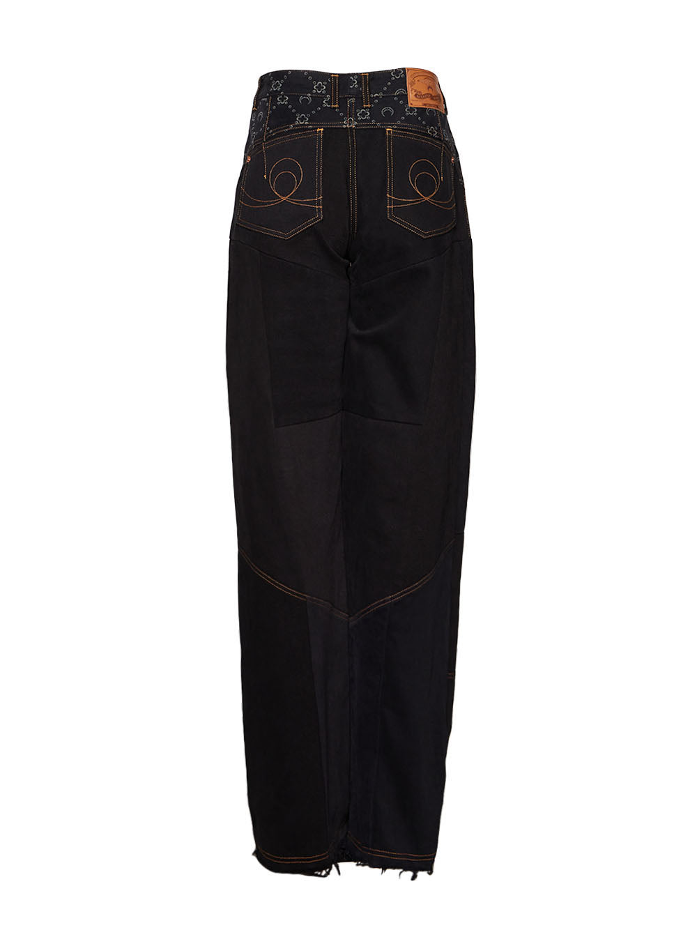 Regenerated Denim Flare Pants