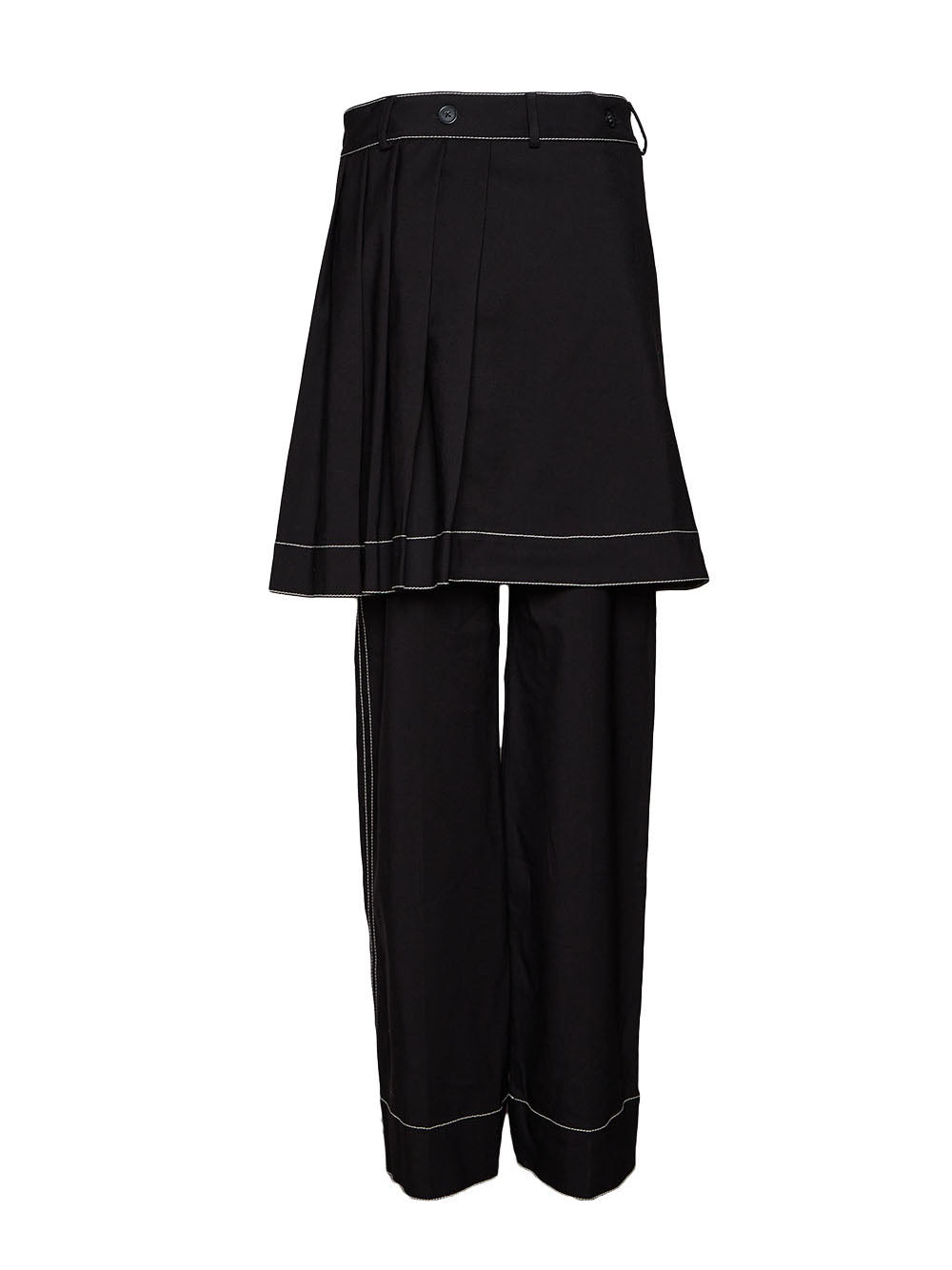 Virgin Wool Wide Leg Pants