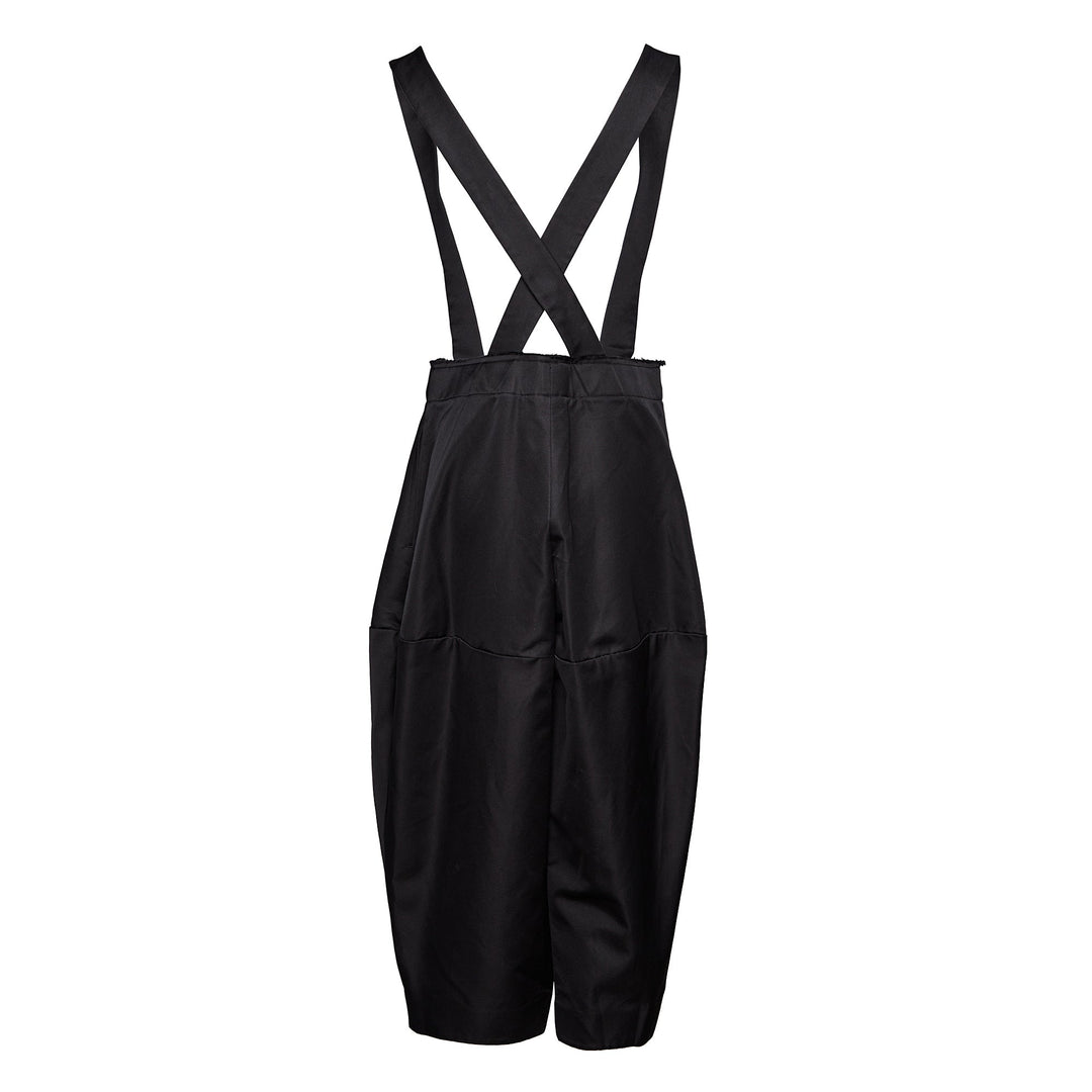 Cotton Silk Satin Suspender Pinafore