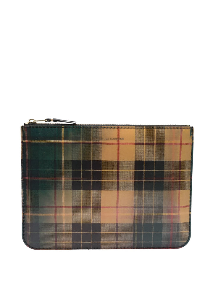 Lenticular Tartan Big Pouch