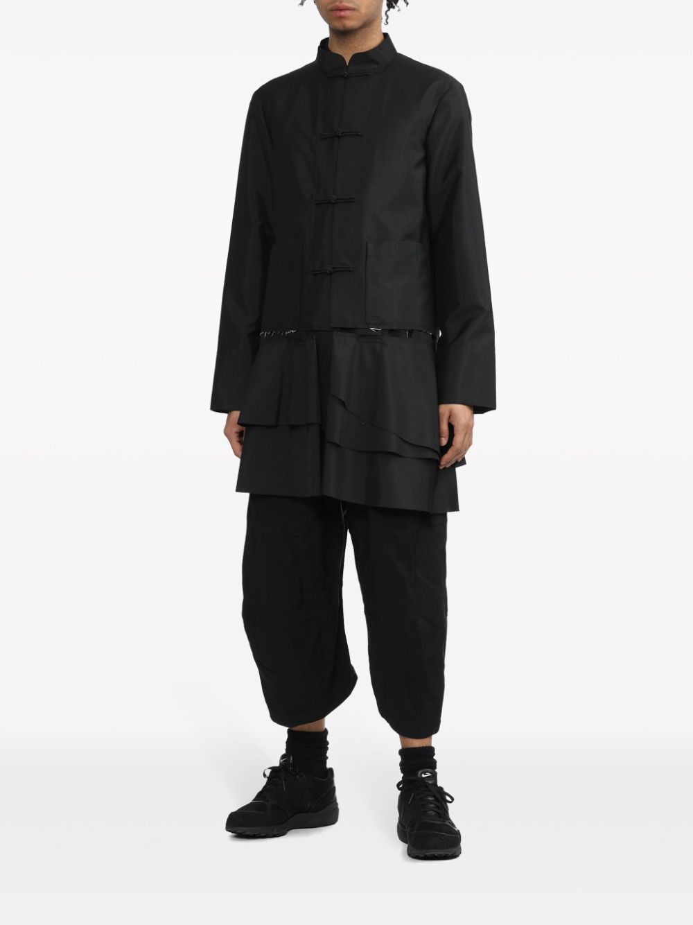 Chinese Knot Button Long Jacket