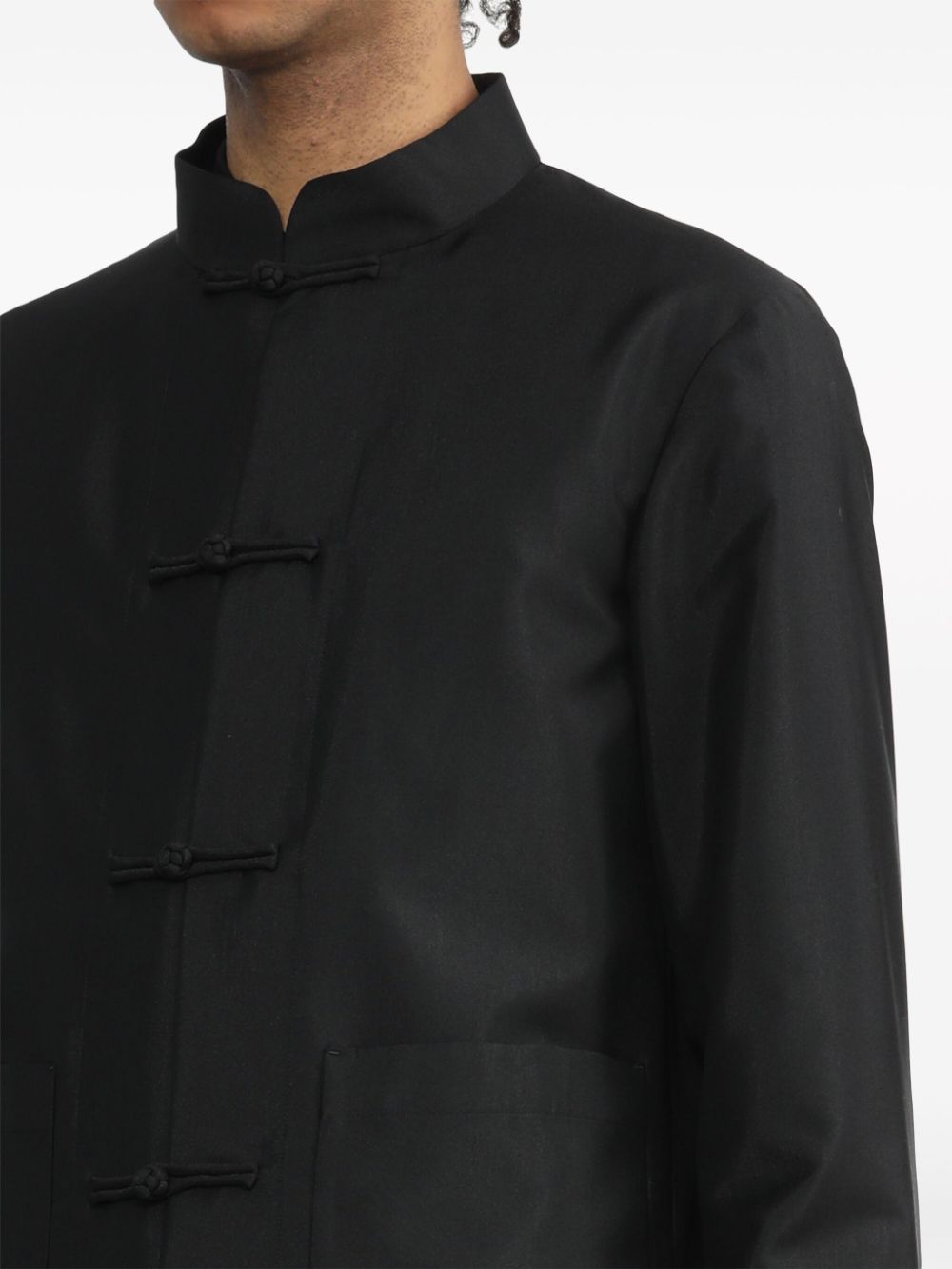 Chinese Knot Button Long Jacket