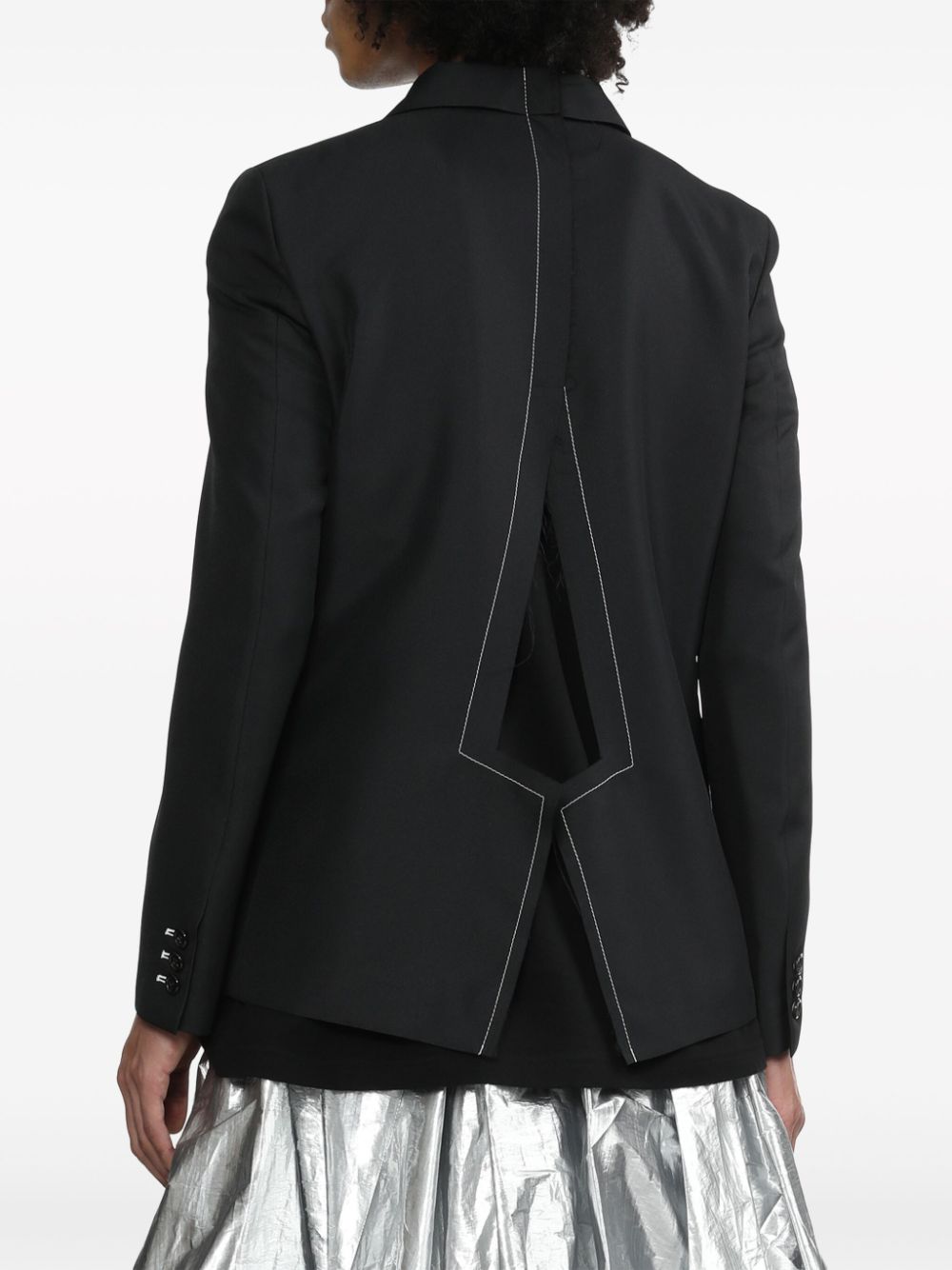 Constrast Stitch Blazer