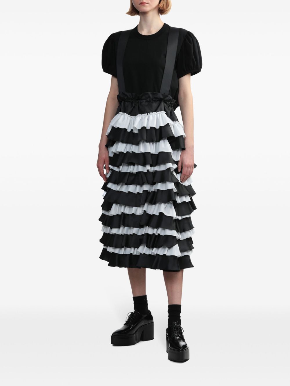 Susperder X Ruffles Skirt