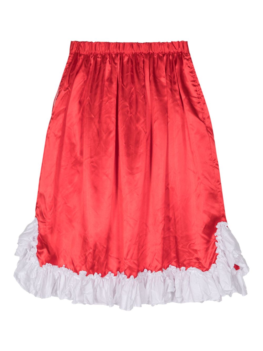 Drawstring Waist Frill Skirt