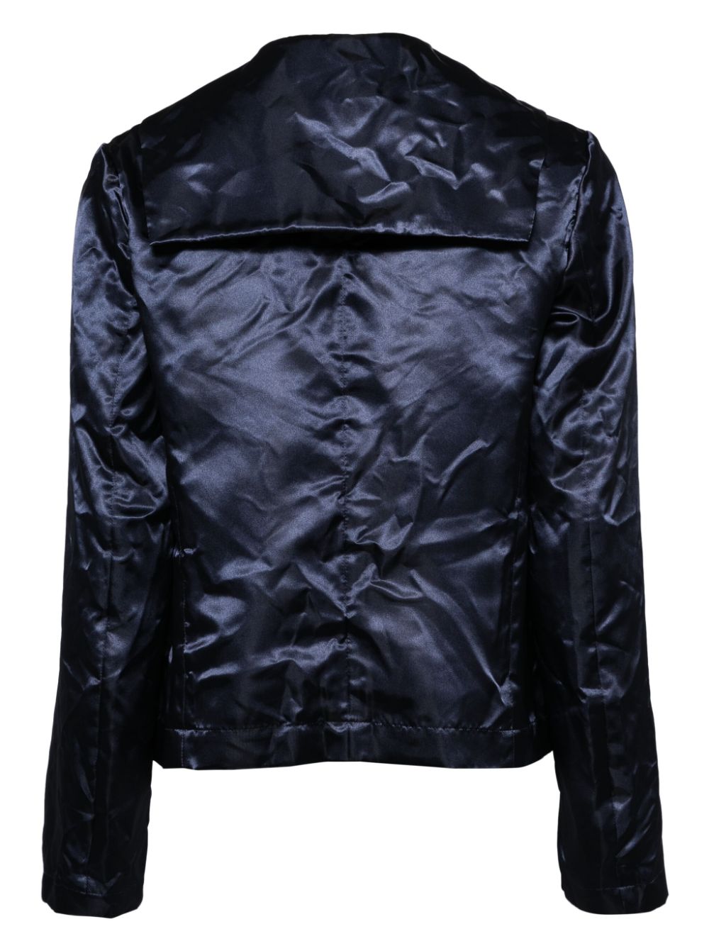 Blazer With Bow On Side Collar