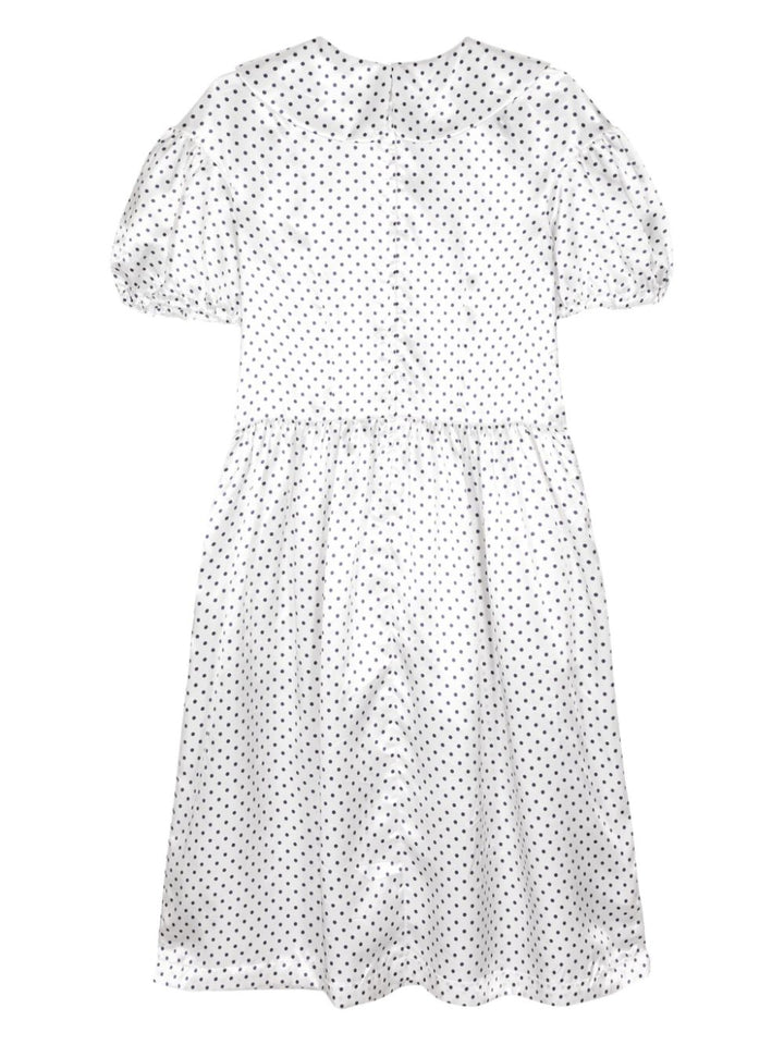 Collared Short Sleeve Puff Dress