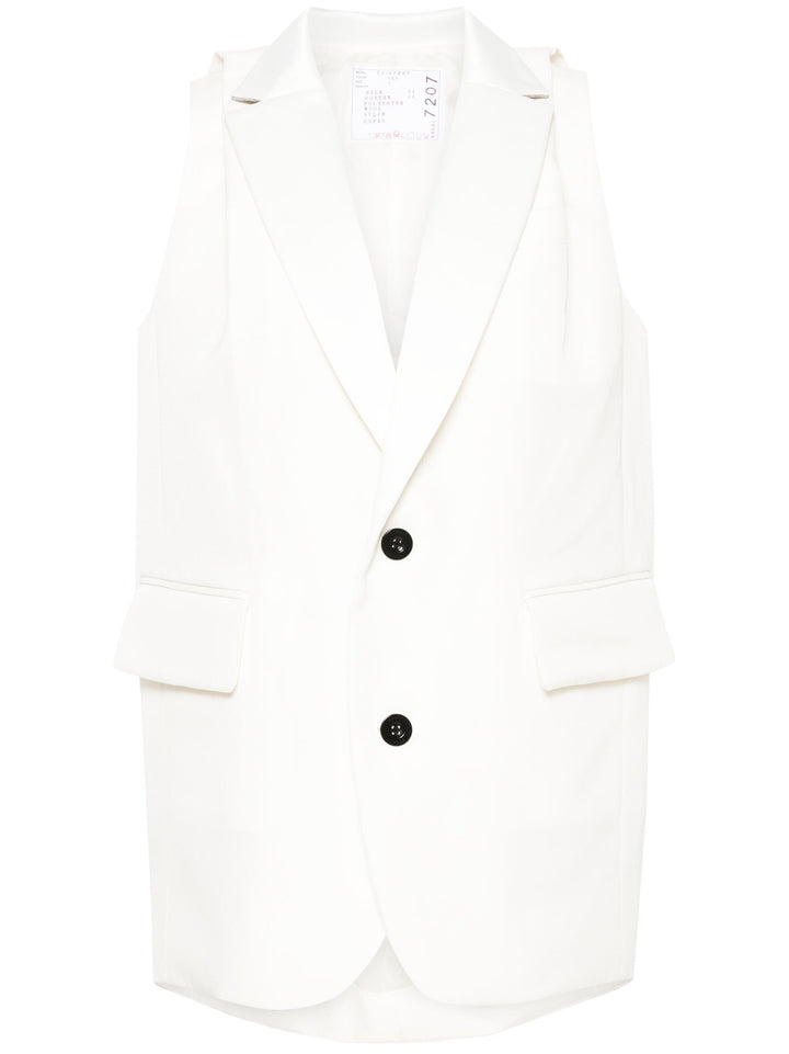 Double-Faced Silk Cotton Vest