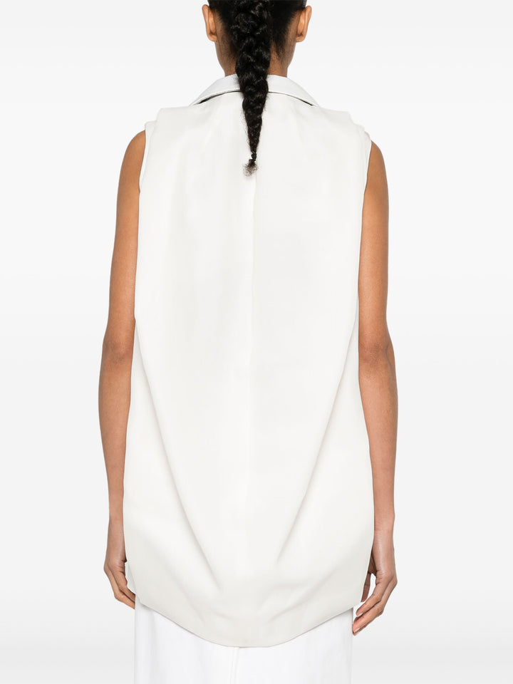 Double-Faced Silk Cotton Vest