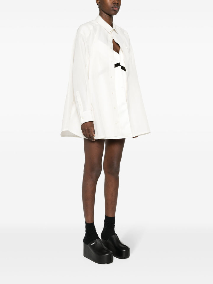 Double-Faced Silk Cotton Shirt