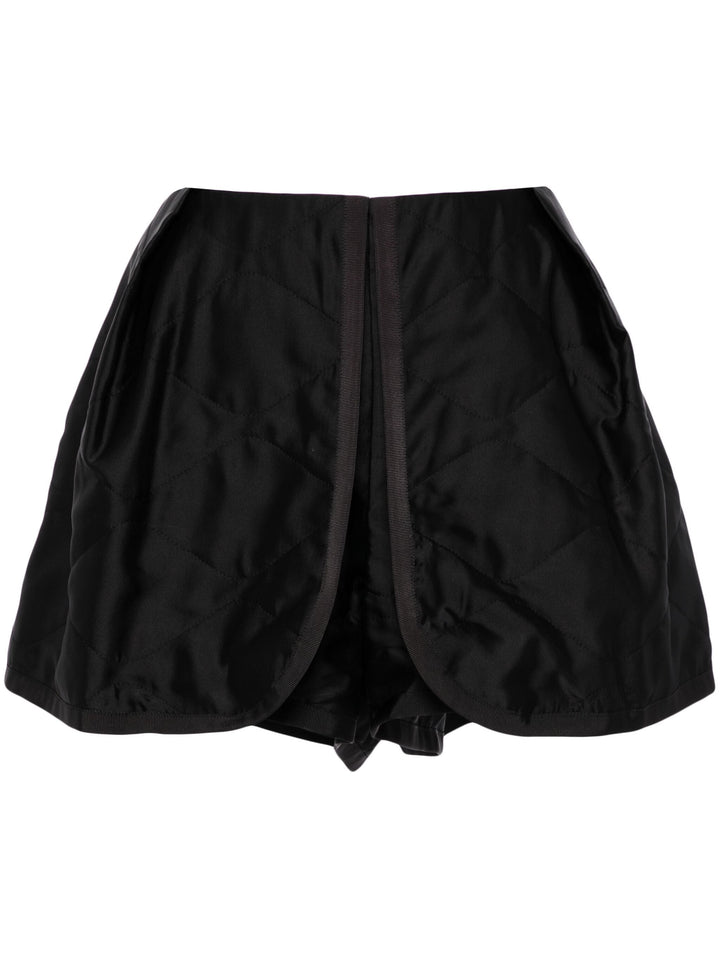 Satin Quilted Shorts