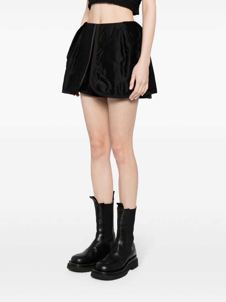 Satin Quilted Shorts