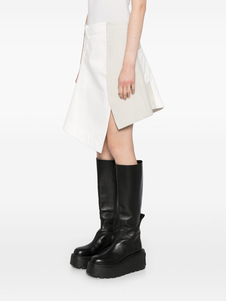 Denim X Wool Melton Skirt