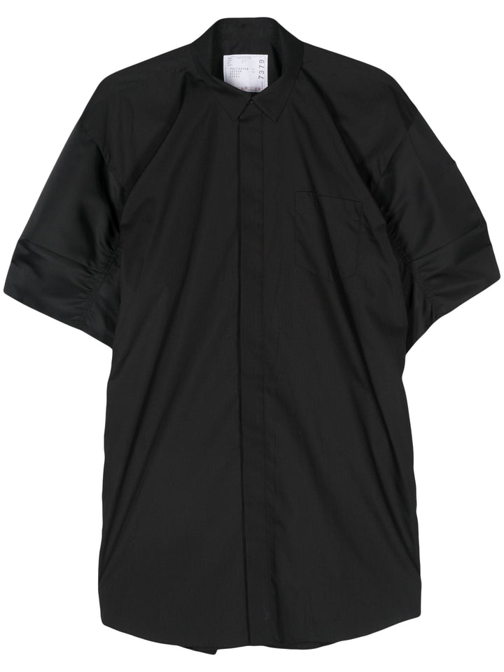 Cotton Poplin X Nylon Twill Dress