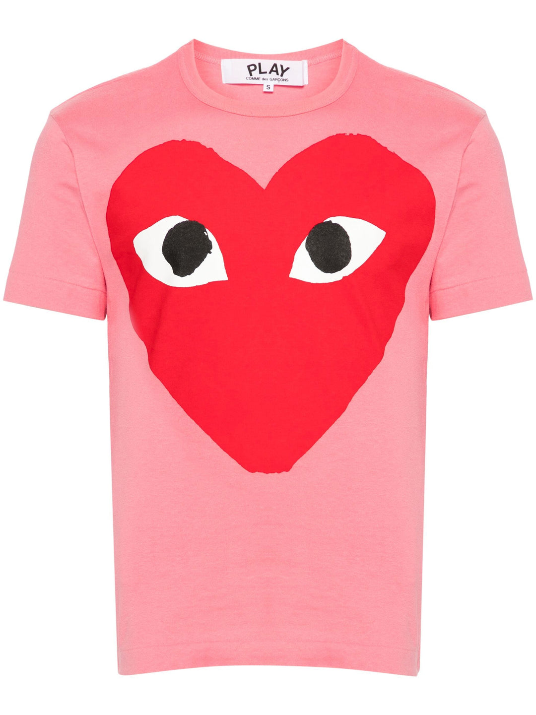 Pink Tee With Big Red Heart Unisex