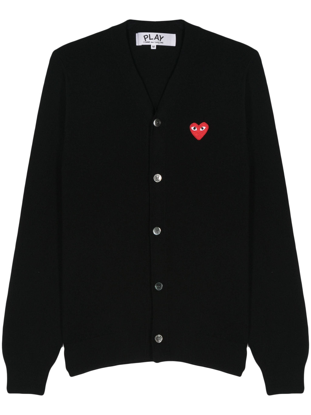 V-Neck Cardigan Red Emblem Unisex