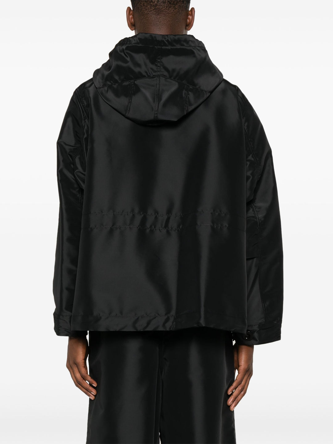 Nylon Twill X Sponge Sweat Hoodie