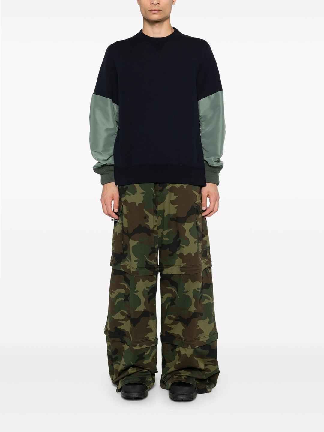 Nylon Twill X Sponge Sweat Pullover