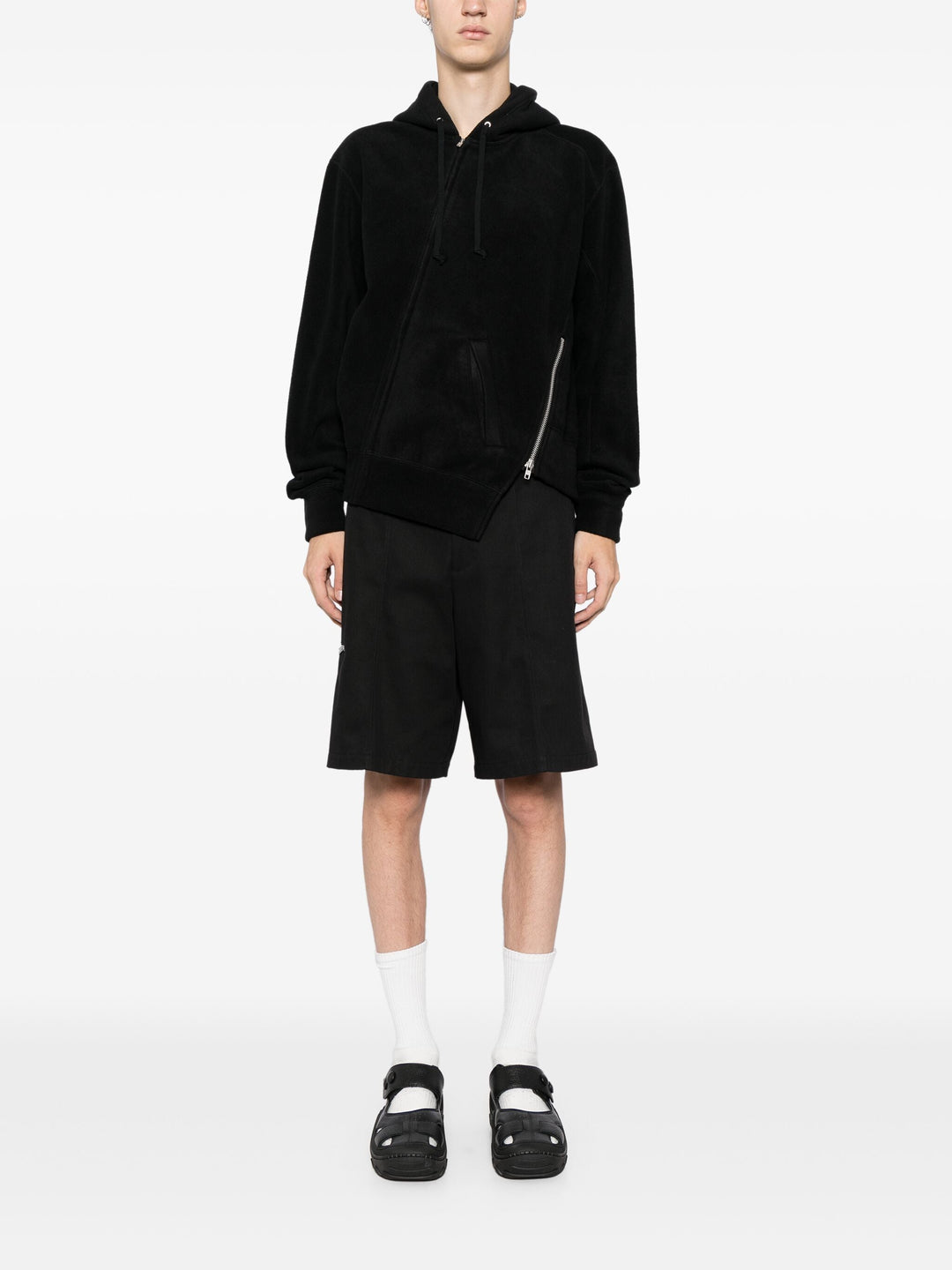 Hoodie With Side Zip