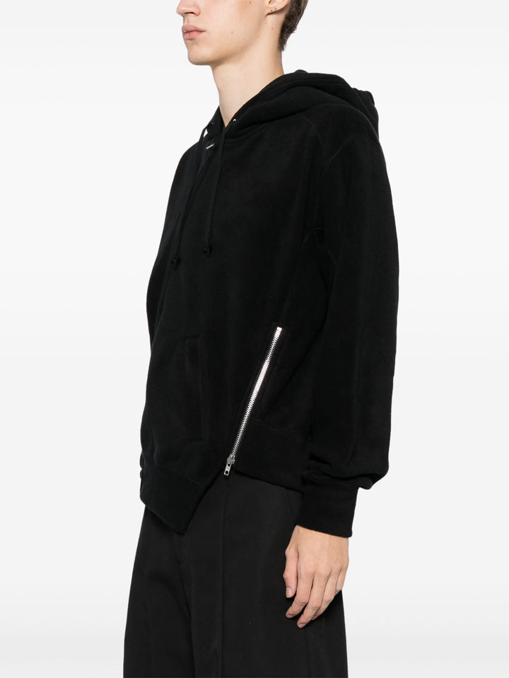 Hoodie With Side Zip