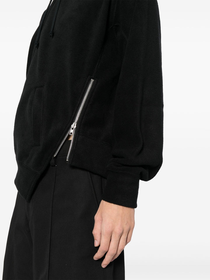 Hoodie With Side Zip
