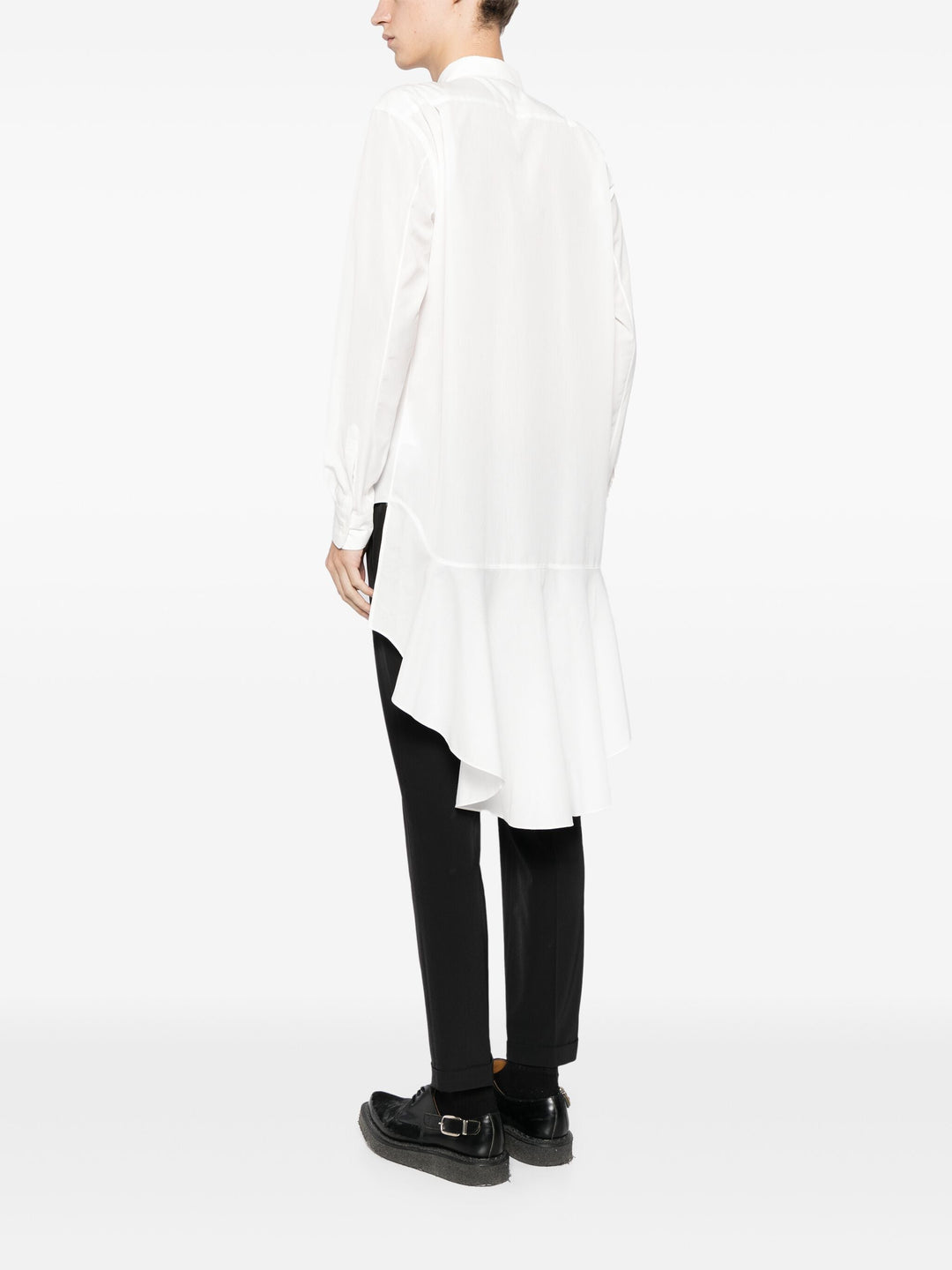 Ruffle Back Oversized Shirt